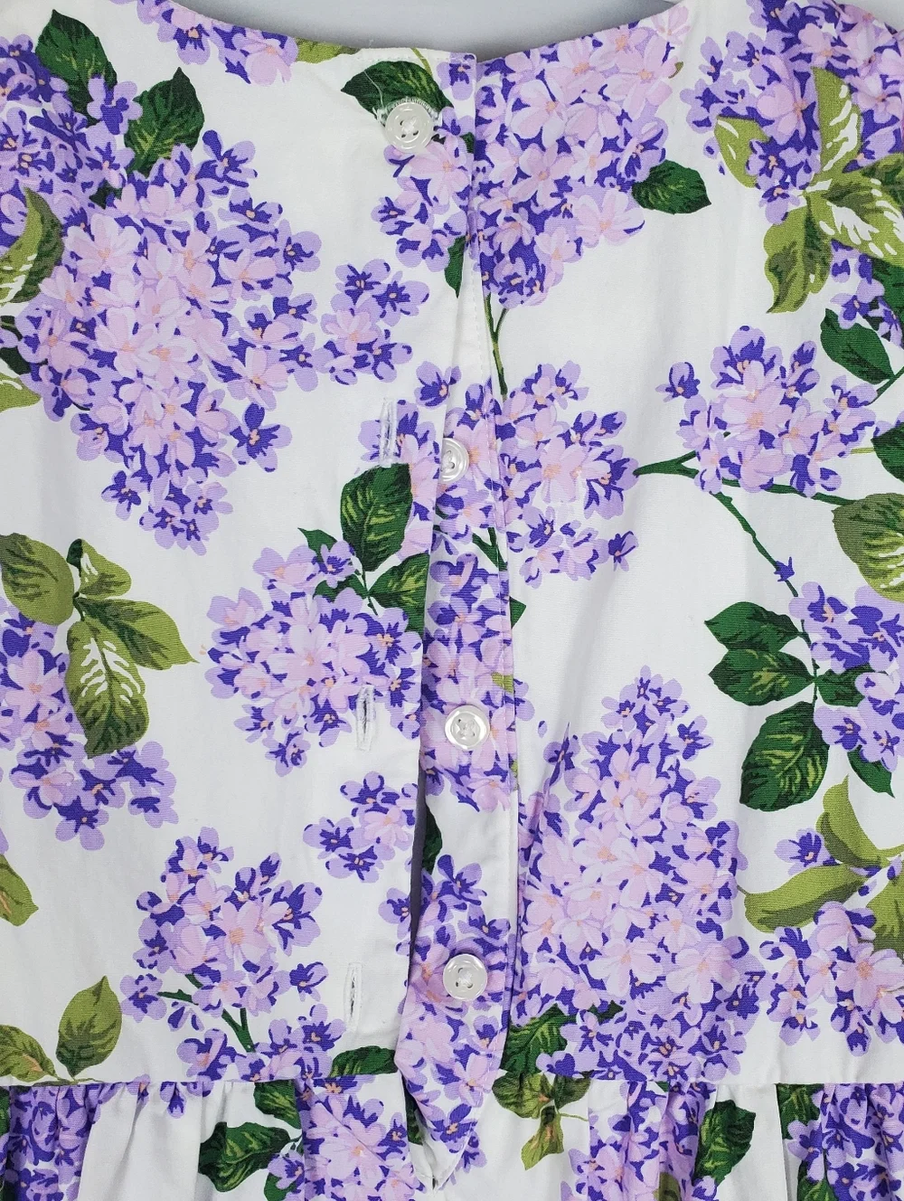Gymboree Girls Lilac Poplin Tiered Dress Lovely Lavender Size 7 - Picture 9 of 14